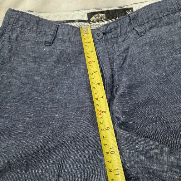 Vans Off The Wall Shorts Blue Flat Front Casual Size‎ 34 Streetwear Blockcore - Picture 7 of 11